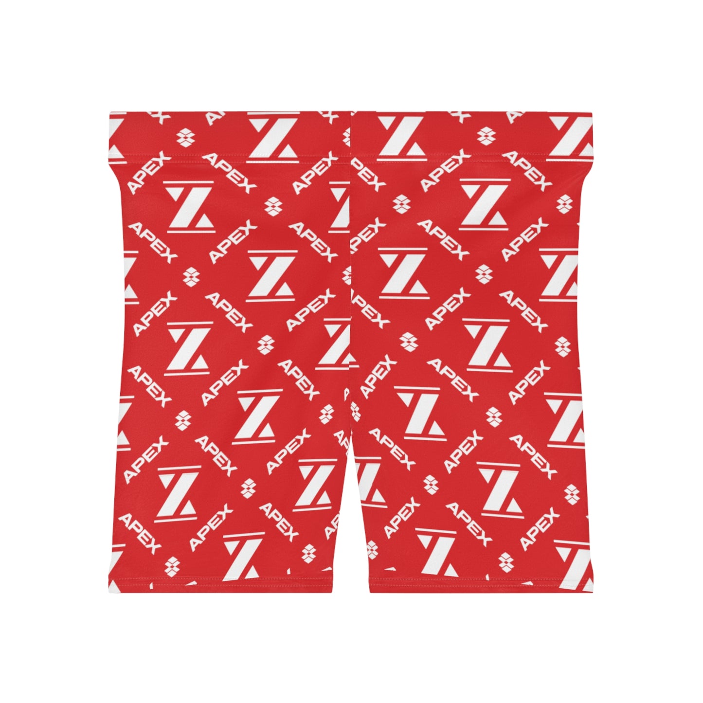 Apex Classic Red "Mono" Biker Shorts