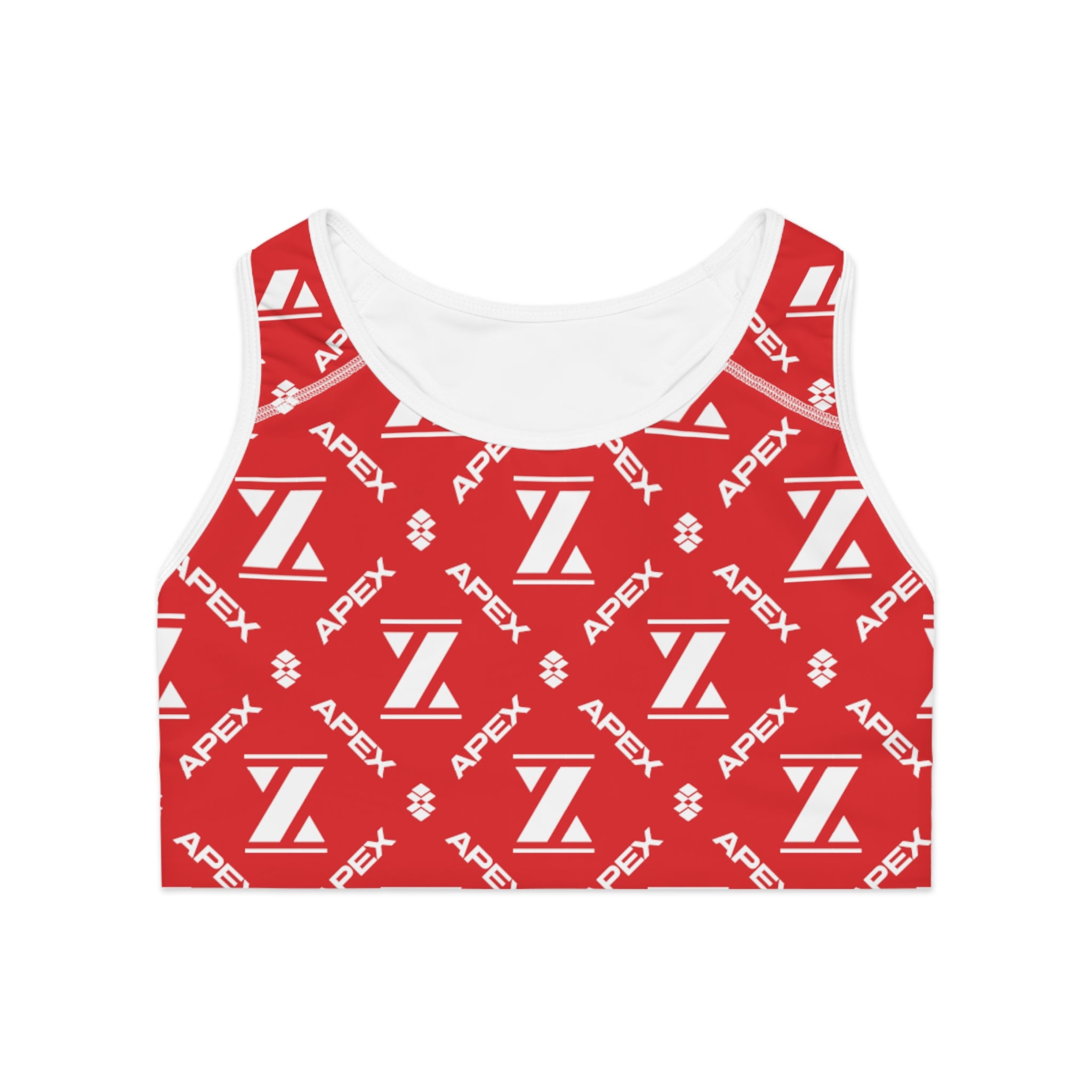 Apex Classic Red Mono Sports Bra