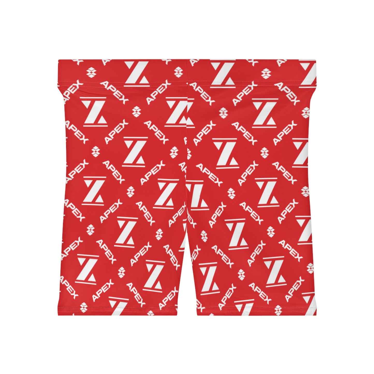 Apex Classic Red "Mono" Biker Shorts
