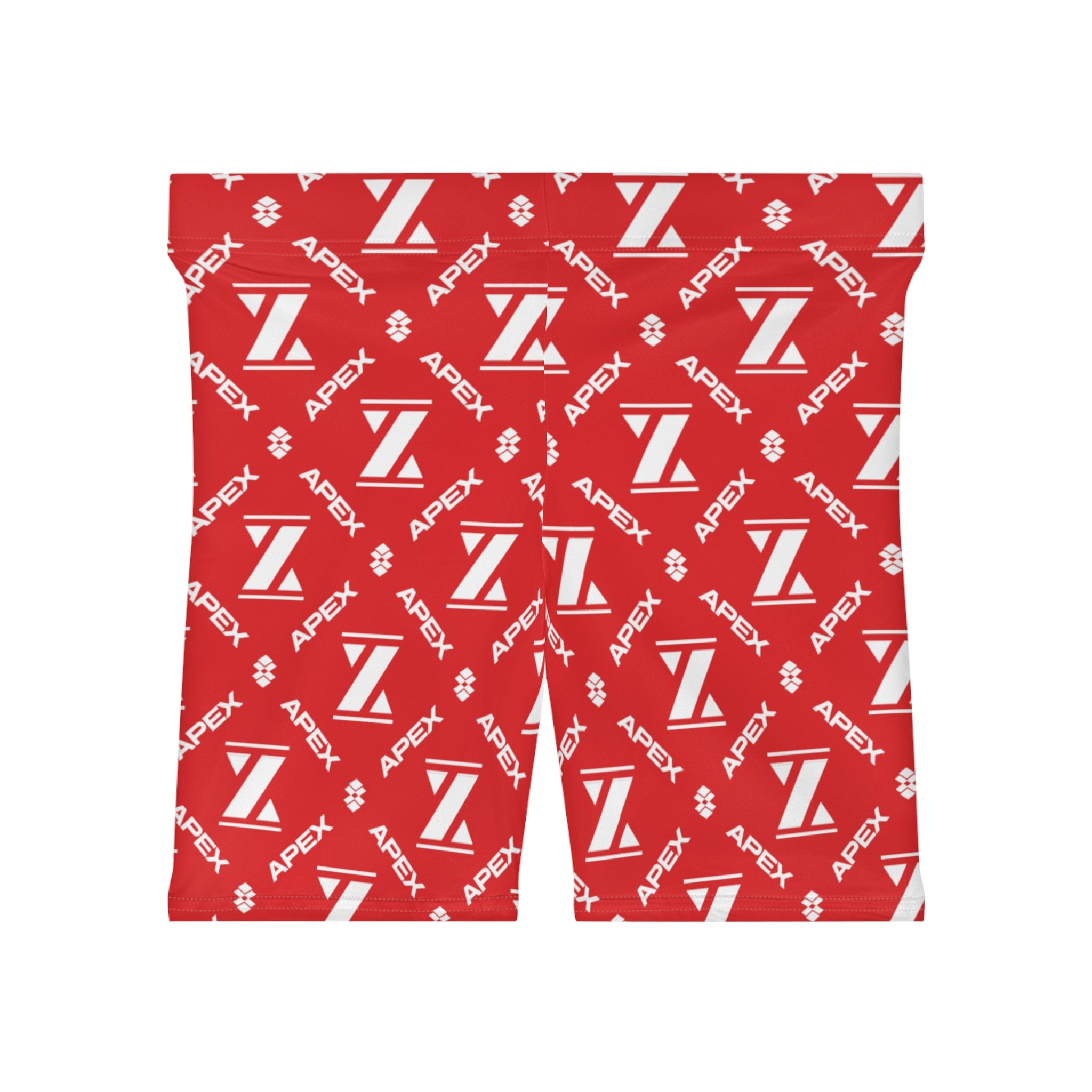 Apex Classic Red "Mono" Biker Shorts