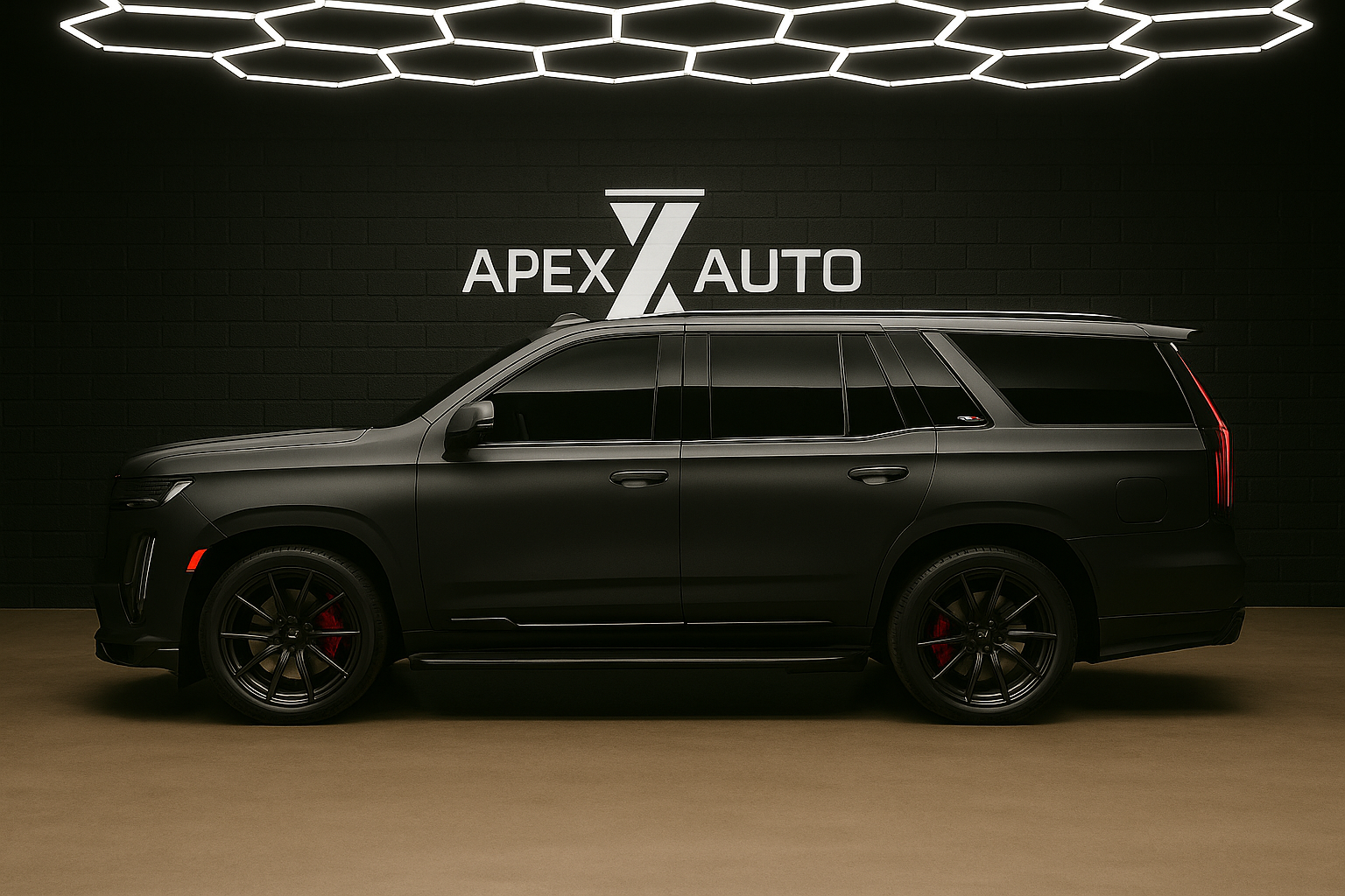 k049 Frozen Black Apex Opulent Color Series Paint Protection Film (PPF)