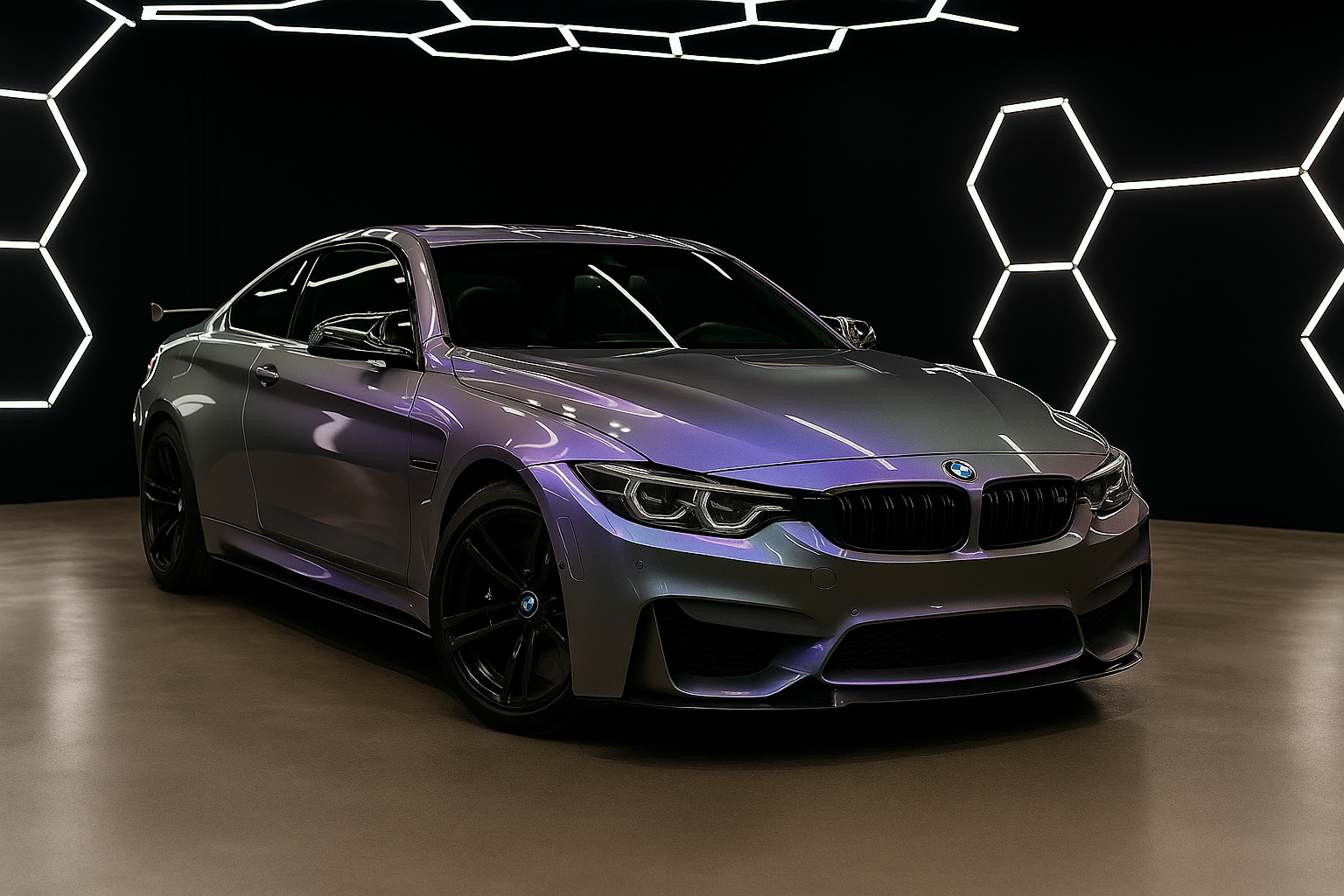 Vortex Grey Purple K002 Magic Candy Flip Grey Purple Apex Opulent Color Series Paint Protection Film (PPF)