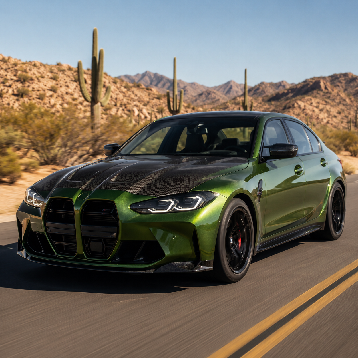 k035 Mamba Green Apex Opulent Color Series Paint Protection Film (PPF)