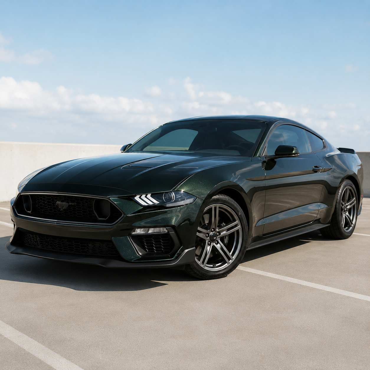 k036 Black Green Apex Opulent Color Series Paint Protection Film (PPF)