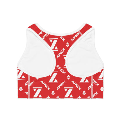Apex Classic Red Mono Sports Bra
