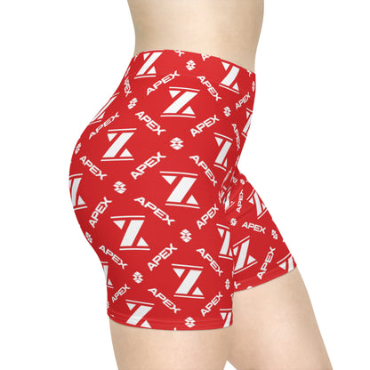 Apex Classic Red "Mono" Biker Shorts