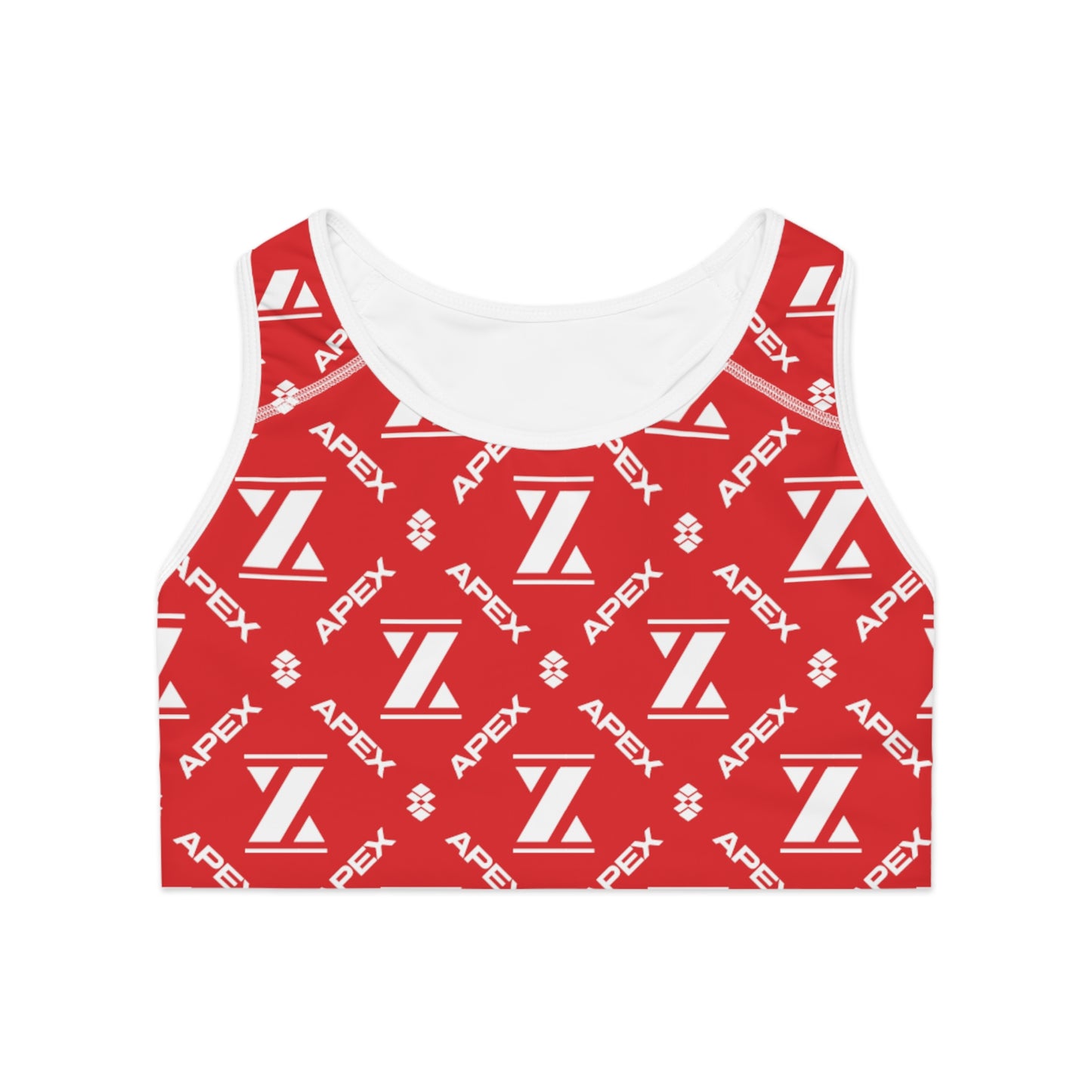 Apex Classic Red Mono Sports Bra