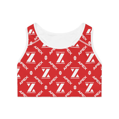 Apex Classic Red Mono Sports Bra