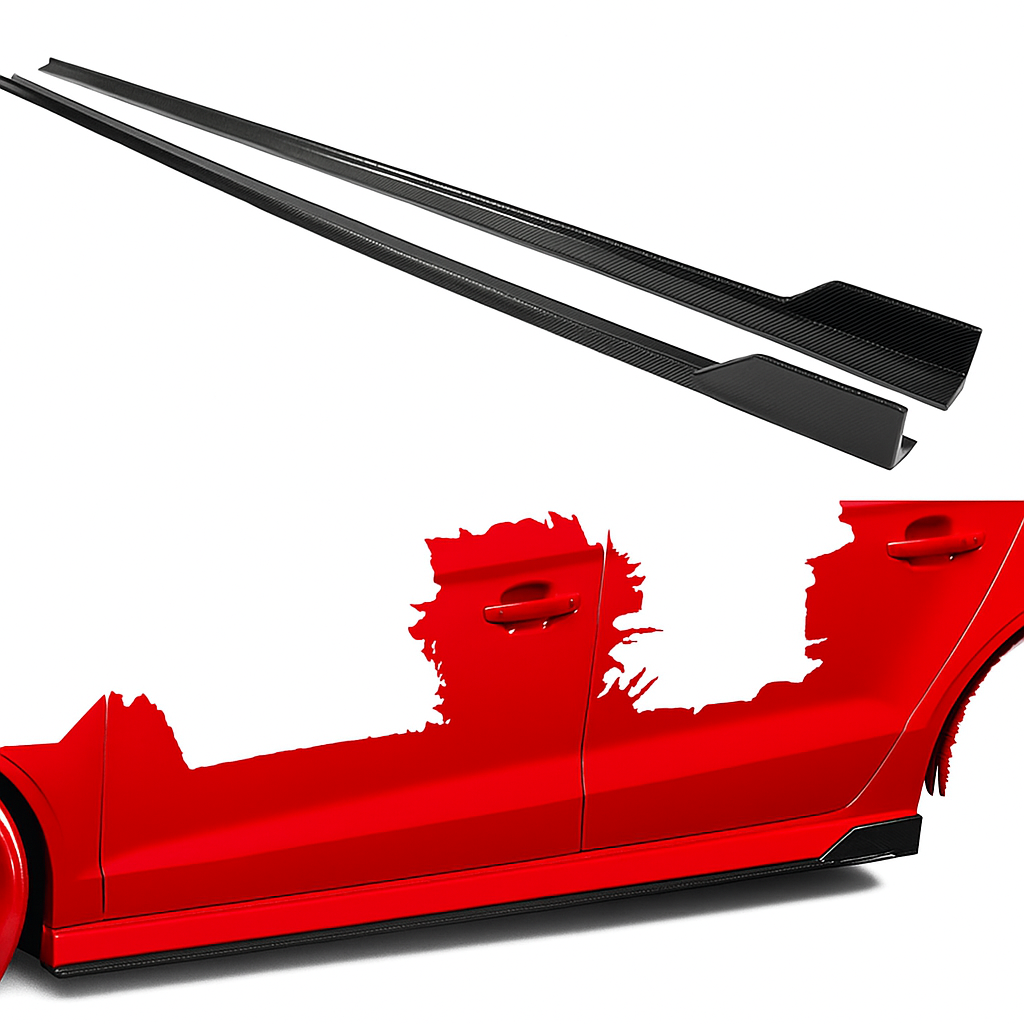Audi RS3 Carbon Fiber Side Skirts Extension (8V Sedan 2014- 2020)
