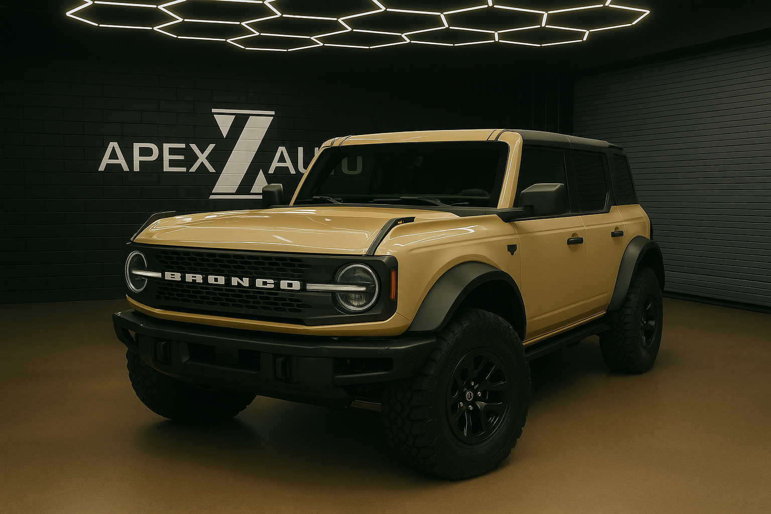 k010 Gloss Desert Yellow Apex Opulent Color Series Paint Protection Film (PPF)