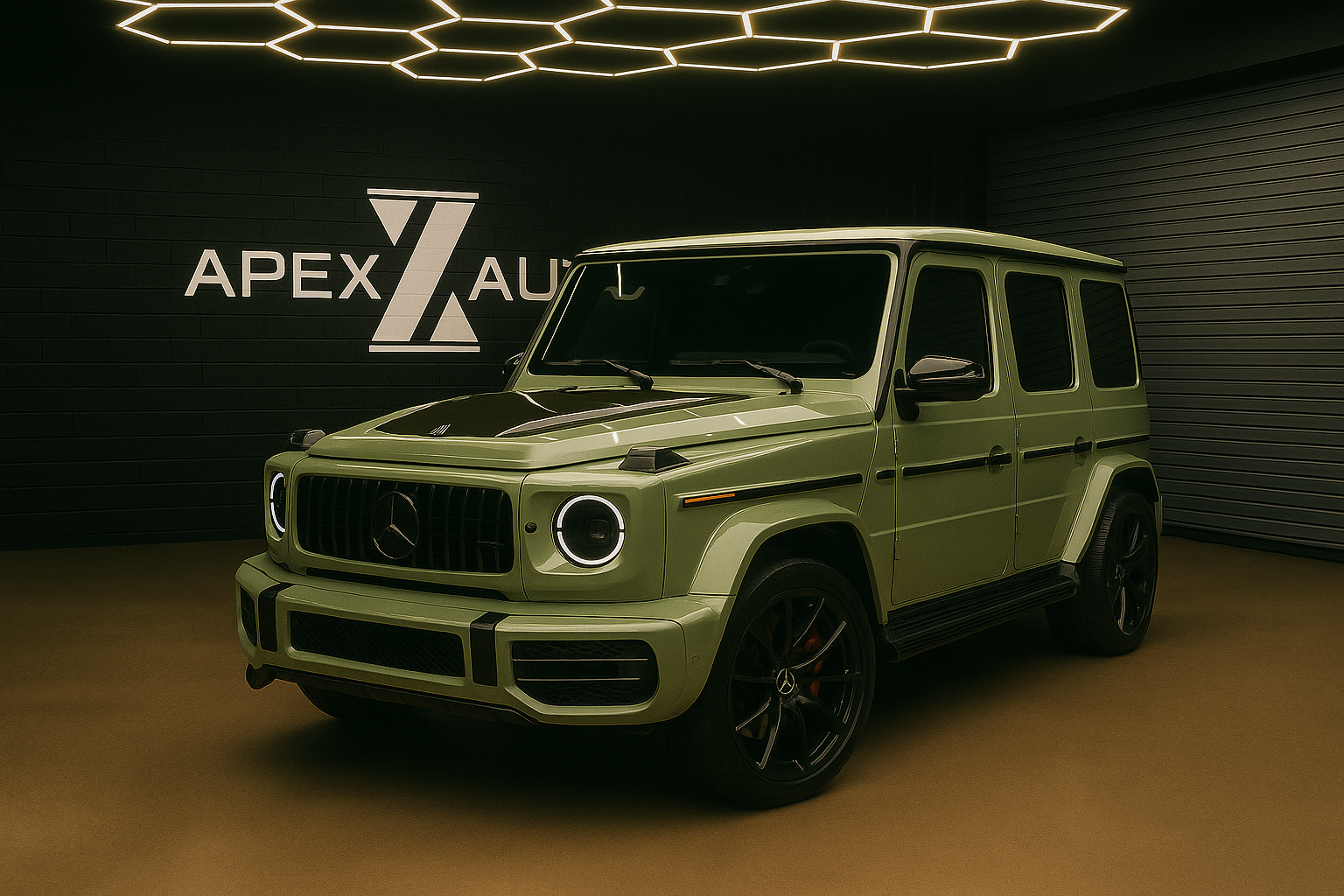 k013 Gloss Khaki Green Apex Opulent Color Series Paint Protection Film (PPF)