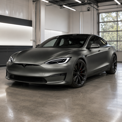 k061 Matte Liquid Silver Apex Opulent Color Series Paint Protection Film (PPF)