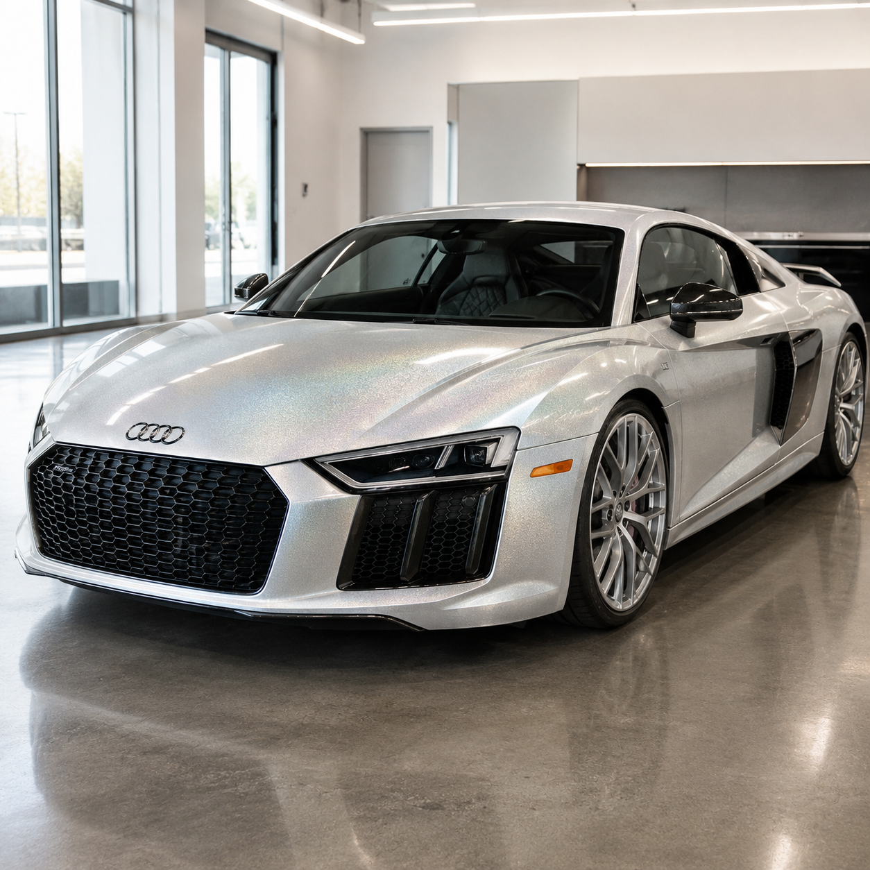 k065 Holographic White Apex Opulent Color Series Paint Protection Film (PPF)