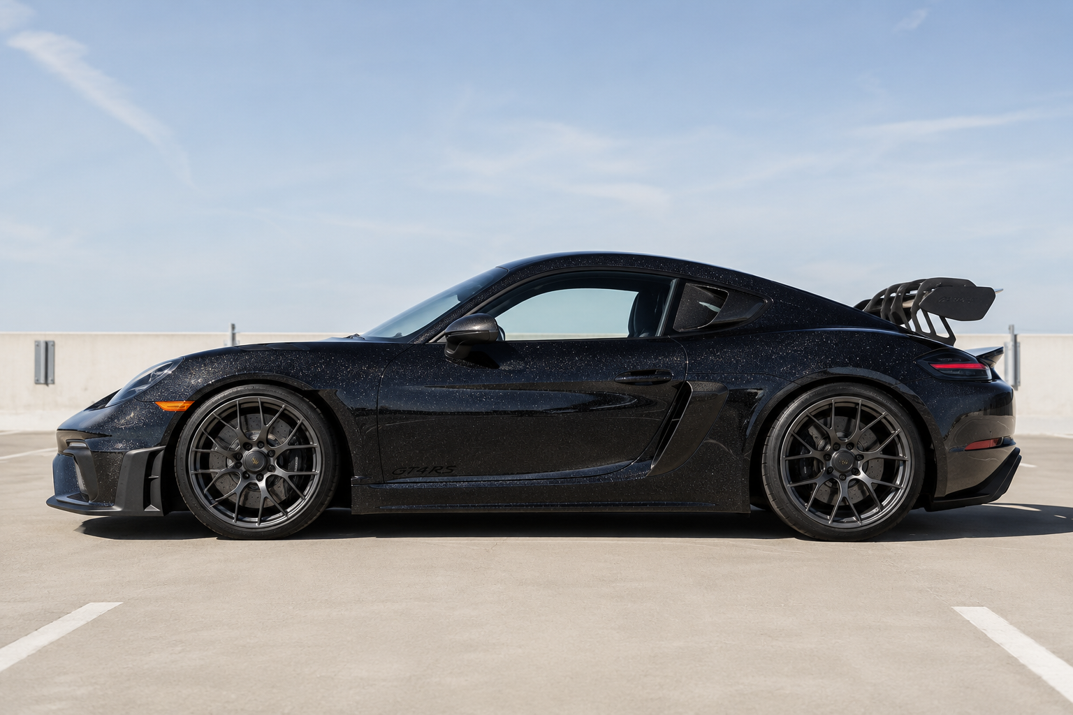 k051 Metallic Black Apex Opulent Color Series Paint Protection Film (PPF)