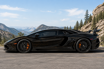 k088 Black Flash Gold Apex Opulent Color Series Paint Protection Film (PPF)