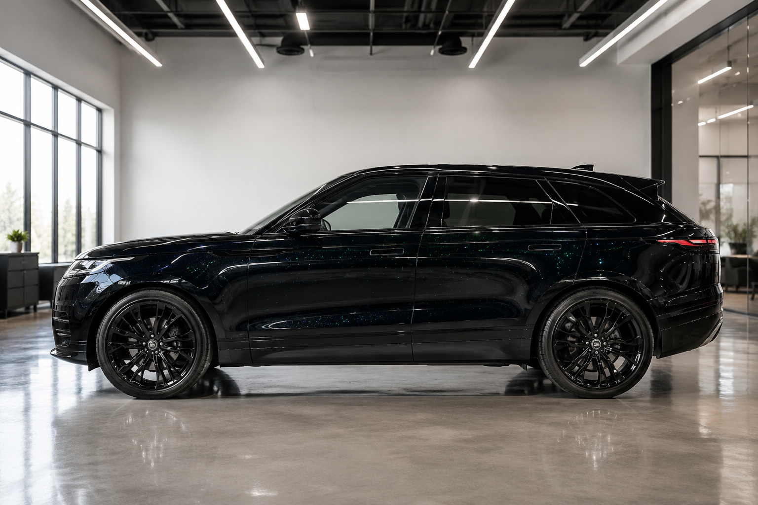 k089 Black Flash Green Apex Opulent Color Series Paint Protection Film (PPF)