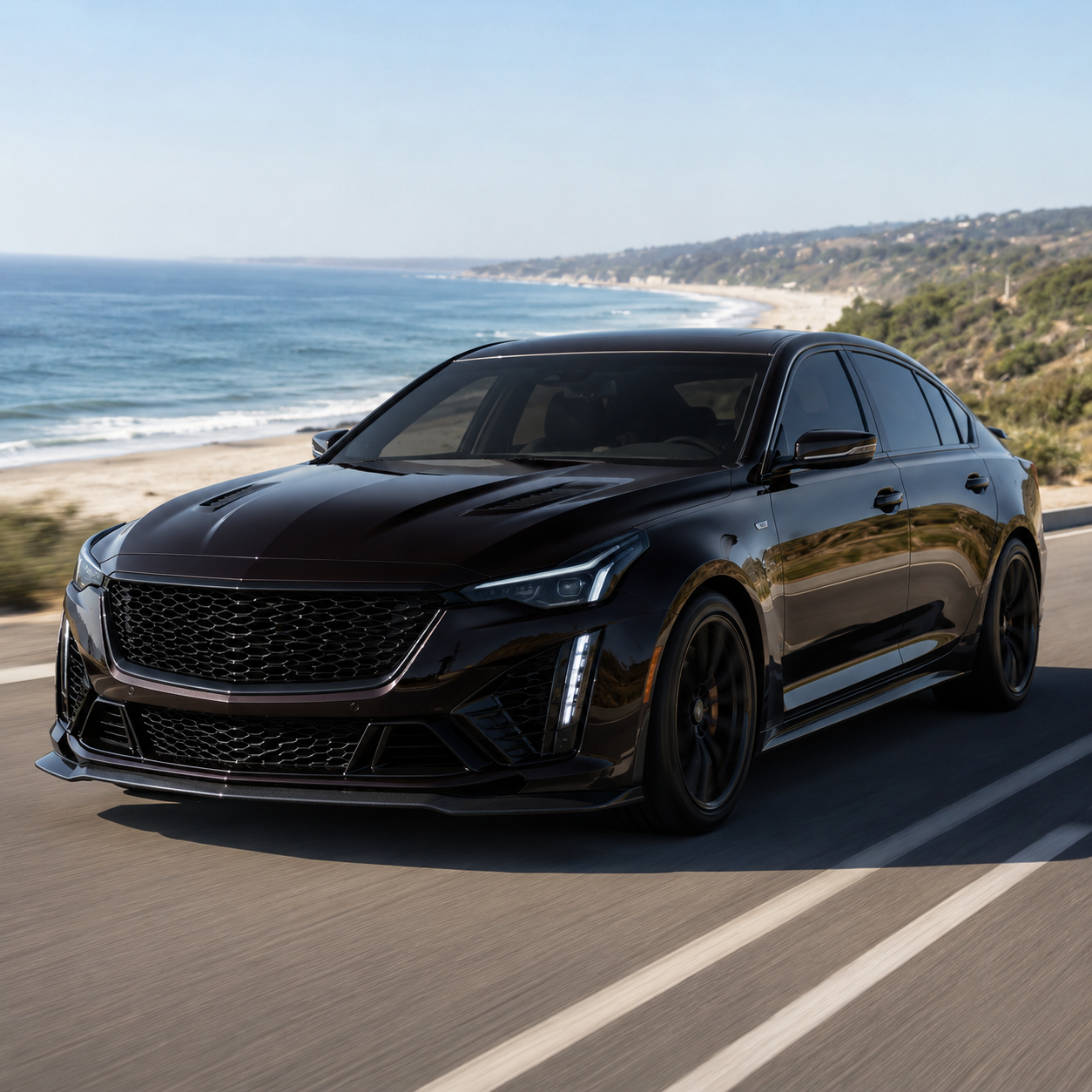 k078 Black Red Apex Opulent Color Series Paint Protection Film (PPF)