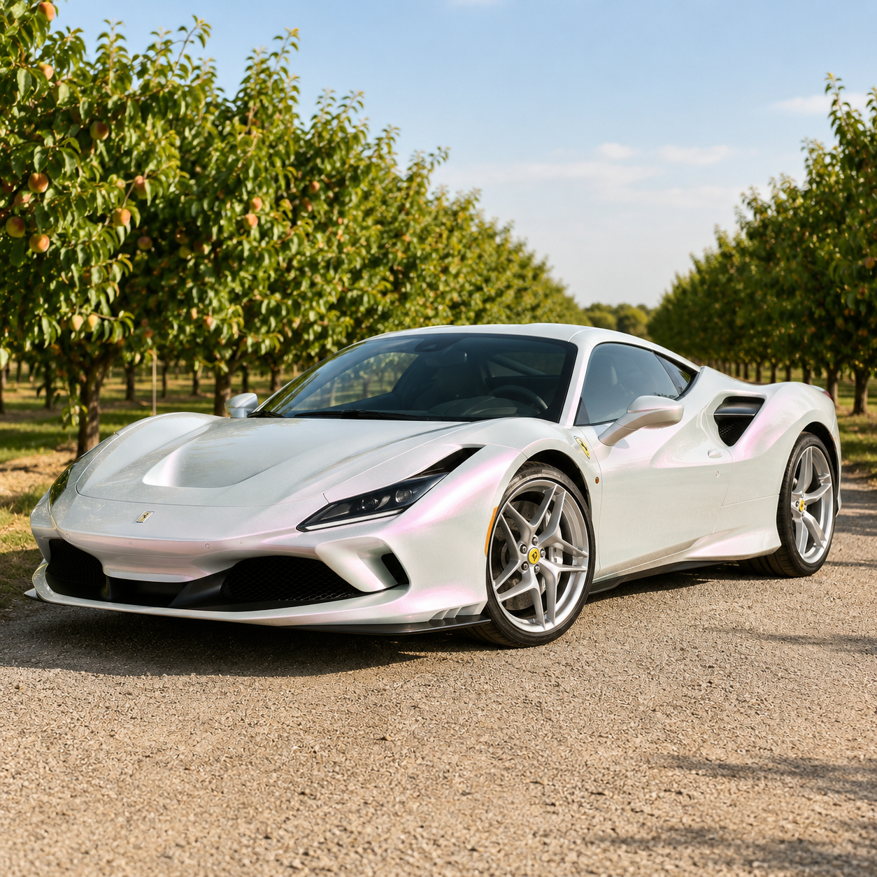 k082 Diamond White to Pink Apex Opulent Color Series Paint Protection Film (PPF)