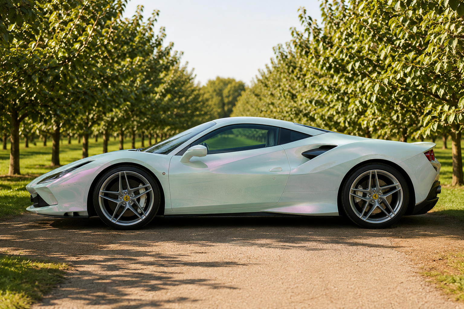 k082 Diamond White to Pink Apex Opulent Color Series Paint Protection Film (PPF)