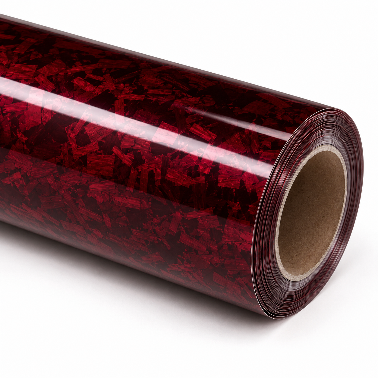k084 Forged Carbon Red Apex Opulent Color Series Paint Protection Film (PPF)