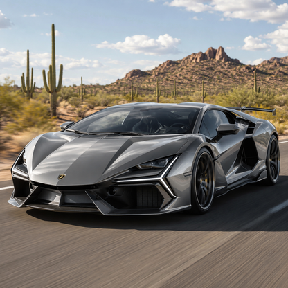 k076 Liquid Metal Glossy Silver Apex Opulent Color Series Paint Protection Film (PPF)
